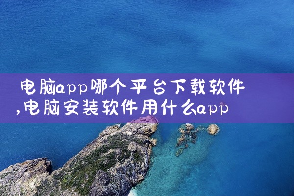 电脑app哪个平台下载软件
